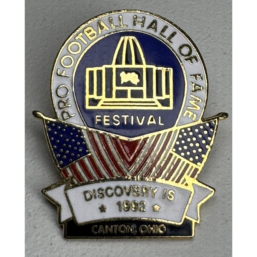 Vintage Pro Football Hall of Fame‎ Festival Pinback Pin 1992 (No Backing)